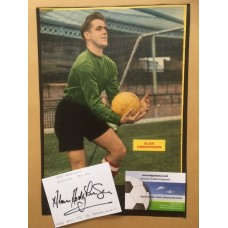 Signed card and unsigned picture of Alan Hodgkinson the Sheffield United footballer.